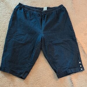 Just My Size Dark Blue Jean Shirt Capris